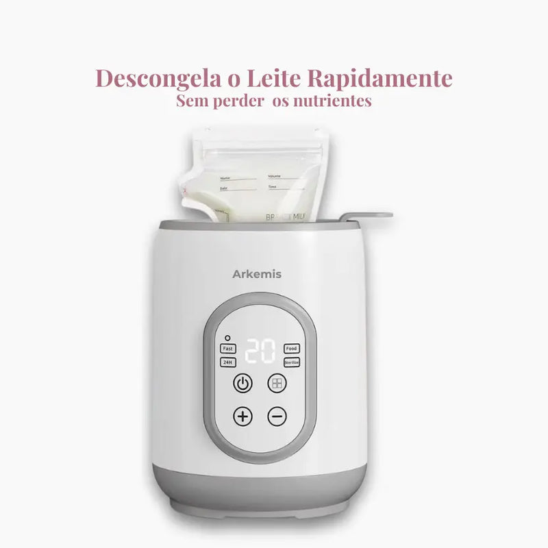 Aquecedor de Mamadeiras Multifuncional 8 em 1: Aquecimento Rápido, Descongelamento e Esterilização Segura