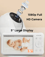 Vision Baby – Monitor de Bebê com Tela HD, Visão Noturna e Alertas Inteligentes