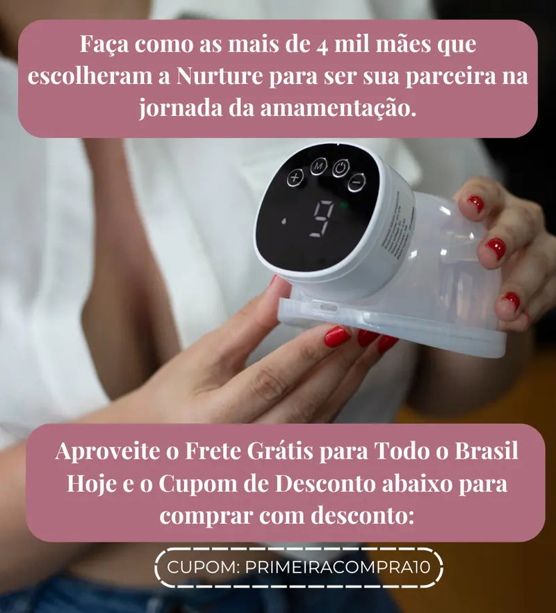 Nurture S12 Pro – Bomba Tira-Leite Automática | Mãos Livres e Ultra Conforto