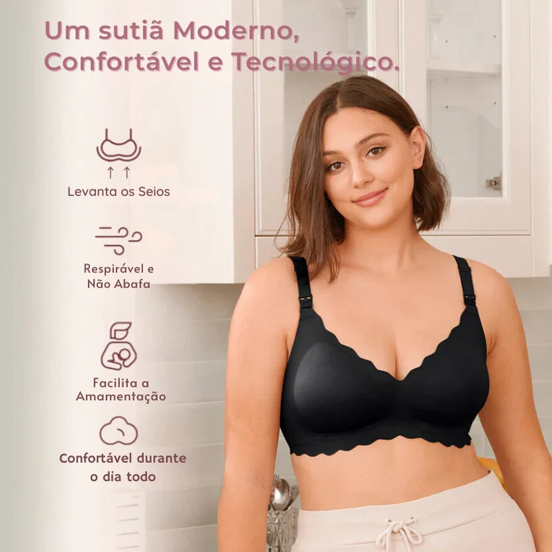 Sutiã de Amamentação Sem Costura – Ultra Conforto com Tecnologia Jelly Strip